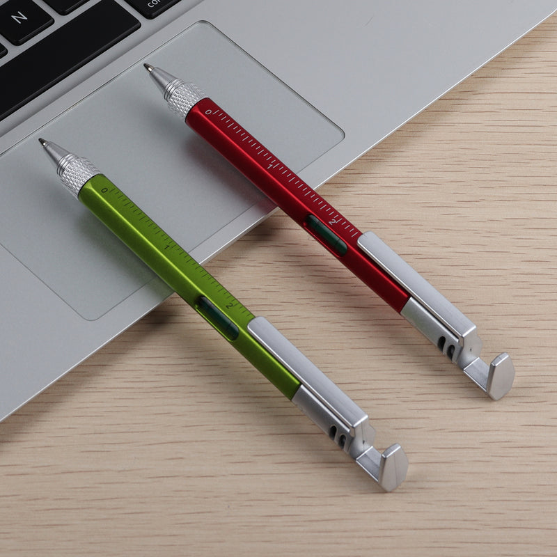 Multifunctional Ballpoint Pen Phone Holder Screwdriver with Ruler School Office Supplies Stationery