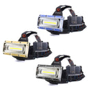 BIKIGHT 1300LM 30W COB LED Headlamp Cycling Lamp Three Lighting Modes Adjustable Base