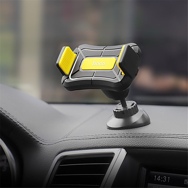 HOCO Strong Adhesive Extendable Clip 360 Degree Rotation Car Holder Mount for Mobile Phone 4.7-6.5