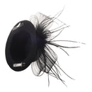 Organza veil foil hat mini top hat hair clip