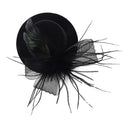Organza veil foil hat mini top hat hair clip