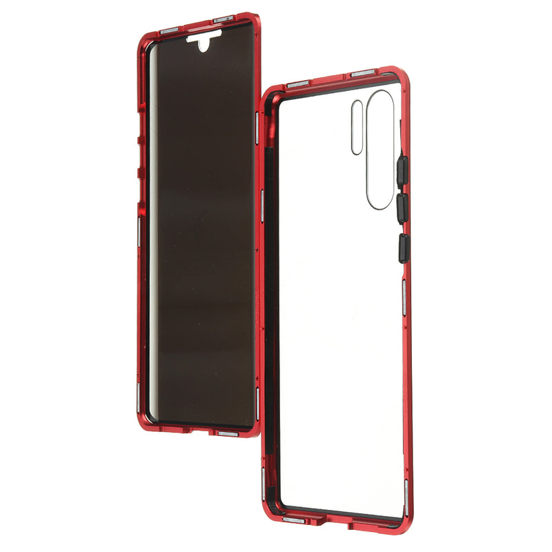 Bakeey Huawei P30 Pro Anti-peeping Magnetic Adsorption Metal 5D Double-sided Tempered Glass Protective Case