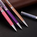 ZKE4723 1 Piece Metal 1.0mm Diamond Ballpoint Pen Crystal Smooth Writing Pens for Office School Supplies