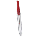 Sewing Quilting Tool Cross needle Red Seam Ripper w Clear Plastic Cap J5N6