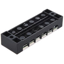 25A 6 Position Dual Row Screw Terminal Barrier Block