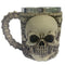 Creative skull Red Wine goblet 3D stereoscopic stainless knight Wine Glass
