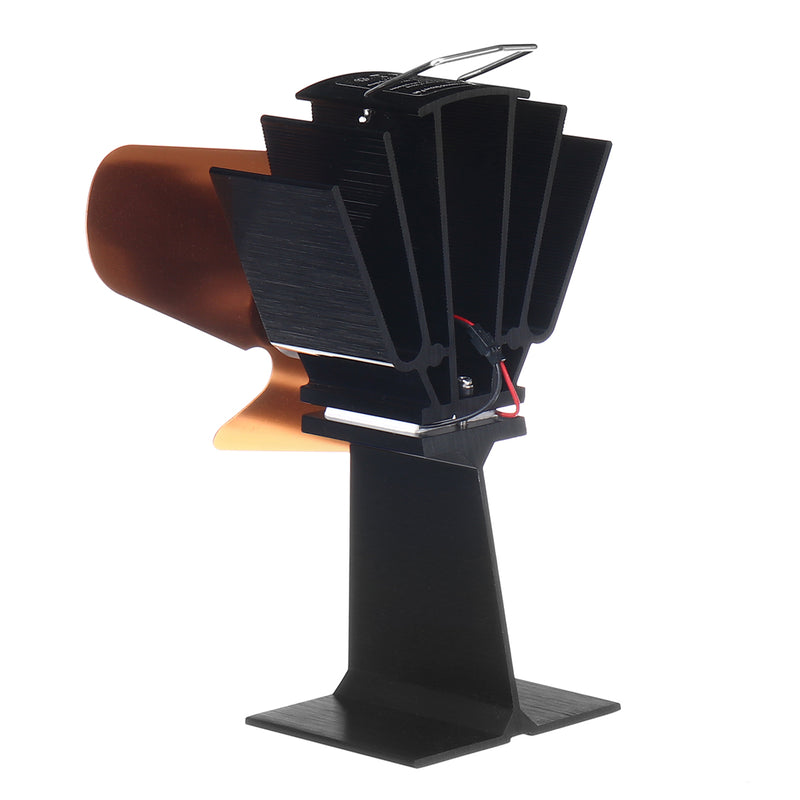 Heat Powered Wood Stove Fan 4 or 2 Blades Log Burner Fireplace Eco Friendly Fan