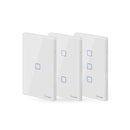 SONOFF T2 EU/US/UK AC 100-240V 1/2/3 Gang TX Series 433Mhz WIFI Wall Switch RF Smart Wall Touch Switch For Smart Home Work With Alexa Google Home