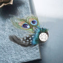 Cute Peacock Feather Hair Clip