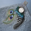 Cute Peacock Feather Hair Clip