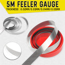 5m Roller Feeler Gauge 0.02mm-0.05mm Thickness Band Gap Measurement Ruler Tool