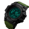 SKMEI 1356 Compass Pedometer Calorie Sport Watch Chronograph World Time Stopwatch Digital Watch