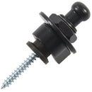 Strap Lock Straplocks Round Head for Electric Guitar Bass Black P9W4