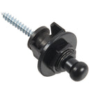 Strap Lock Straplocks Round Head for Electric Guitar Bass Black P9W4