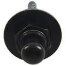 Strap Lock Straplocks Round Head for Electric Guitar Bass Black P9W4