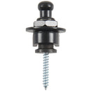 Strap Lock Straplocks Round Head for Electric Guitar Bass Black P9W4