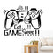Creative Art Game Handle Wall Stickers "EAT SLEEP GAME" Black Vinyl Removable Printed Wall Sticker