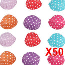 50 X Spotty Dots Muffin Cupcake Paper Cases Liners Cups