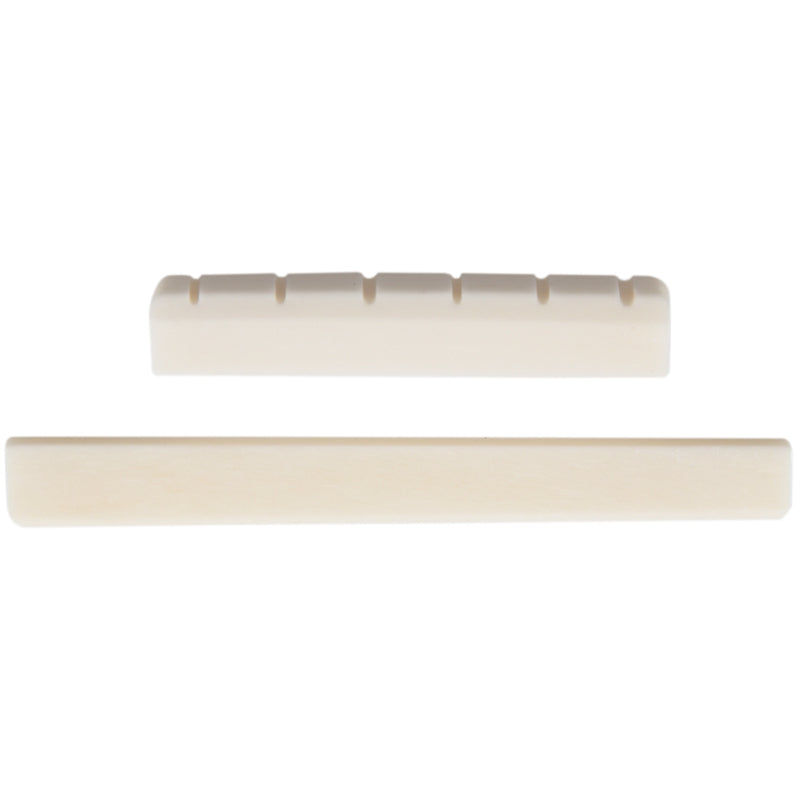 Classical Guitar Bone Slotted Saddle Nut Set