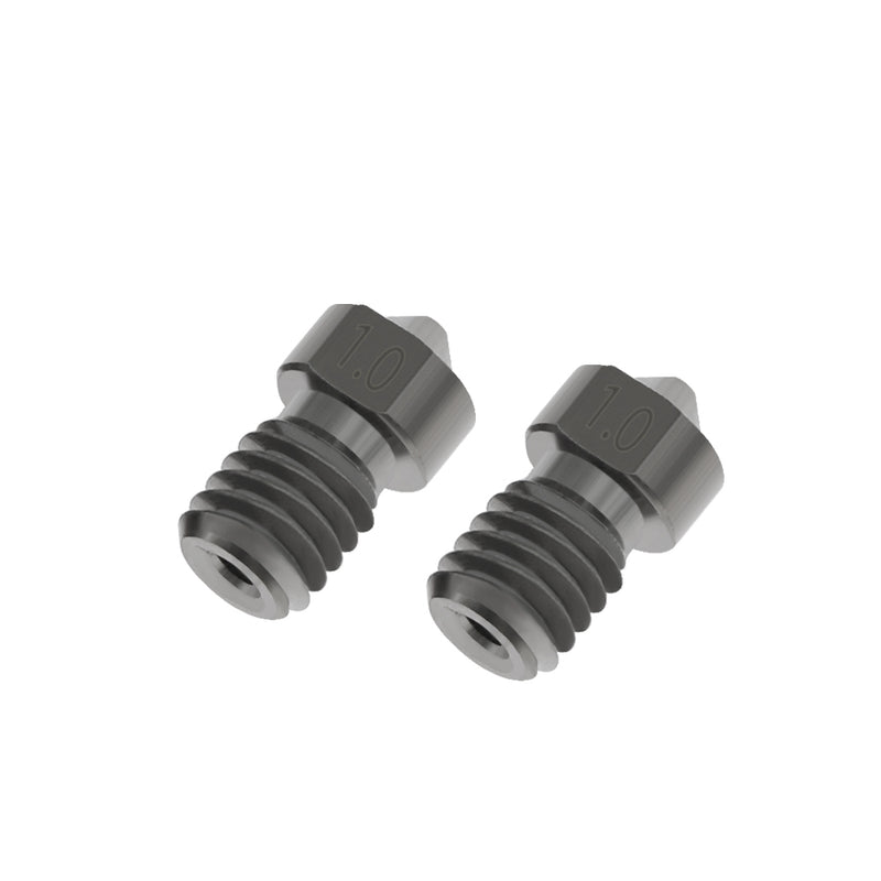 TWO TREES 6Pcs V6 Hardened Steel Nozzle 0.2/0.3/0.4/0.5/0.6/1.0mm J-Head Extruder Nozzle kit for 3D Printer