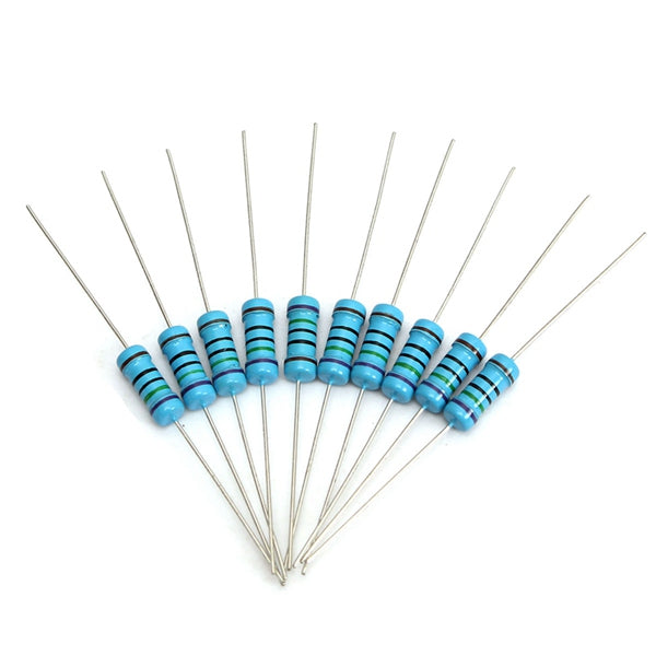 500pcs 50 Value 1Ohm-1M 1W (1 Watt) Metal Film Resistor Assortment Kit