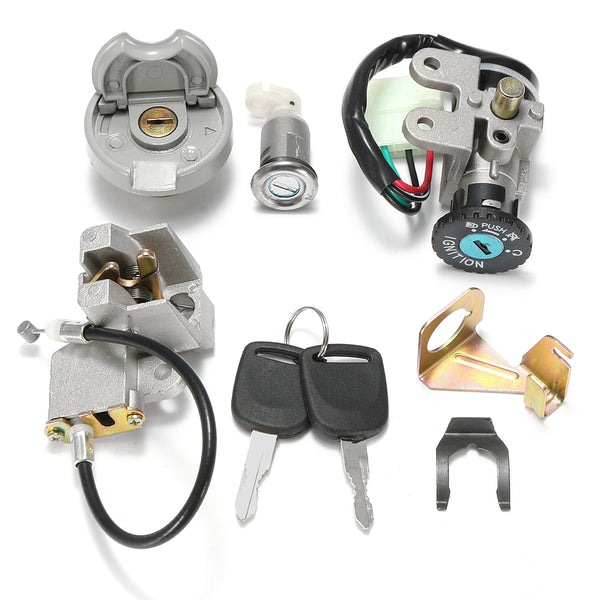 GY6 50cc Ignition Switch Key Lock Gas Tank Cap Set For Jonway Taotao Roketa