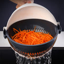 Multifunction Vegetable Cutter Slicer Chopper Peeler Drain Basket Kitchen Tool