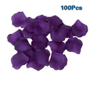 100 pcs Rose Petals Wedding Decoration Flowers - Violet L2P4