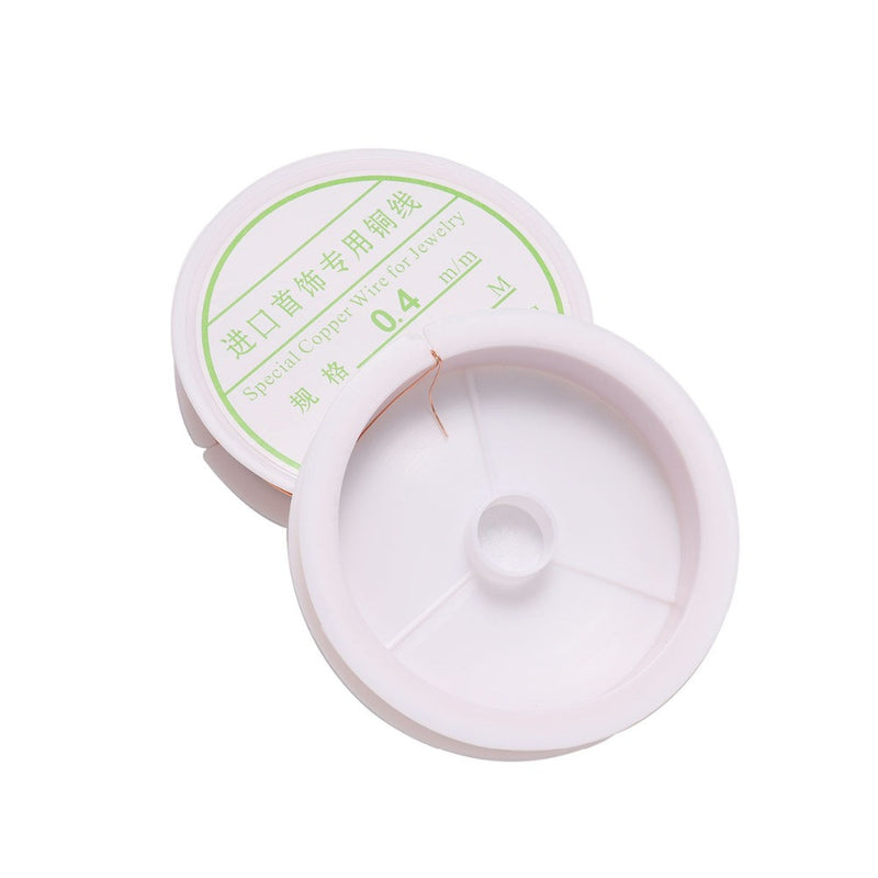 2-1.0mm Craft Beading Wire Red Copper Wire For Bracelet Necklace Jewelry DIY Accessories