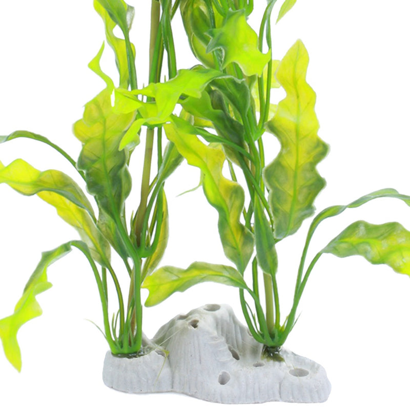 Aquarium Fish Pet 15.7" Height Plastic Manmade Underwater Green Plants Z2M7