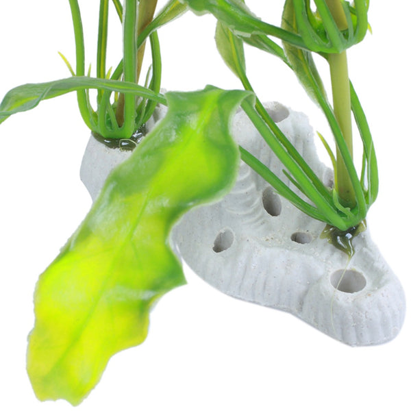 Aquarium Fish Pet 15.7" Height Plastic Manmade Underwater Green Plants Z2M7