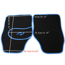 Universal 4pc Front Rear PVC Car Van Floor Mat Carpet Non-Slip GRIP Feet Pattern