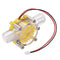Yellow Translucent 12V/10W DC Water Flow Pump Generator Turbine Generator Water Flow Hydraulic DIY