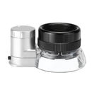 20X Magnification Magnifier LED Loupe Light Jewelry Optical Glass Magnifying
