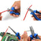 NEWACALOX 8Pcs 4.5inch Precision Pliers Set Mini Pliers Diagnoal Pliers Wire Cutting Long Nose Pliers Jewelry Making DIY Hand Tool Kit