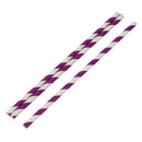 Paper Party Striped Straws Purple/White R6A4