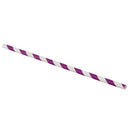 Paper Party Striped Straws Purple/White R6A4