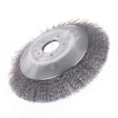 Drillpro 150mm Steel Wire Trimmer Head Derusting Weeding Wheel Grass Brush Cutter Dust Removal Weeding Tray Plate for Lawnmower