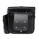 Pair Motorcycle PU Leather Box Hanging Side Saddlebags Black With Water Bottle Kettle Bag Universal