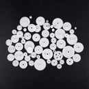 58 styles Plastic Gears Cog Wheels All The Module 0.5 Robot Parts DIY Neces