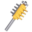 Drillpro 8mm Shank Rail Reversible Finger Joint Glue Router Bit Cone Tenon Woodwork Wood Cutter