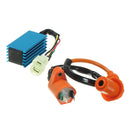 Ignition Coil with 6 Pin Racing performance AC CDI Box For Gy6 50cc 150cc Scooter