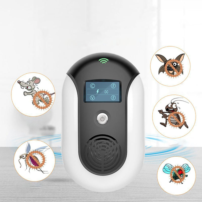 Loskii HJS-806 LED Ultrasonic Pest Repeller Multiple Sound Waves Smart Electronic Pests Control