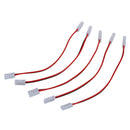 5X LED PCB Connector Adapter 2 Pin for 5050 Monocolor and RGB Strip 8mm wid