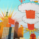 5x7FT 9x6FT Vinyl Cartoon City Superhero Bang Photography Backdrop Background Studio Prop