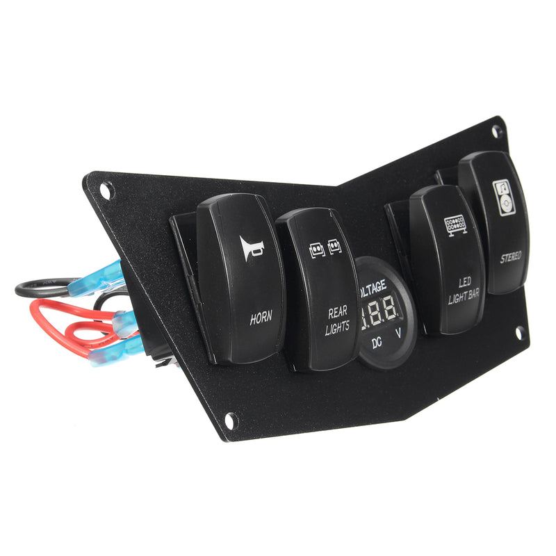 4 Rocker Switch Dash Panel For Polaris Ranger RZR 800S 900XP XP900 570 ATV UTV