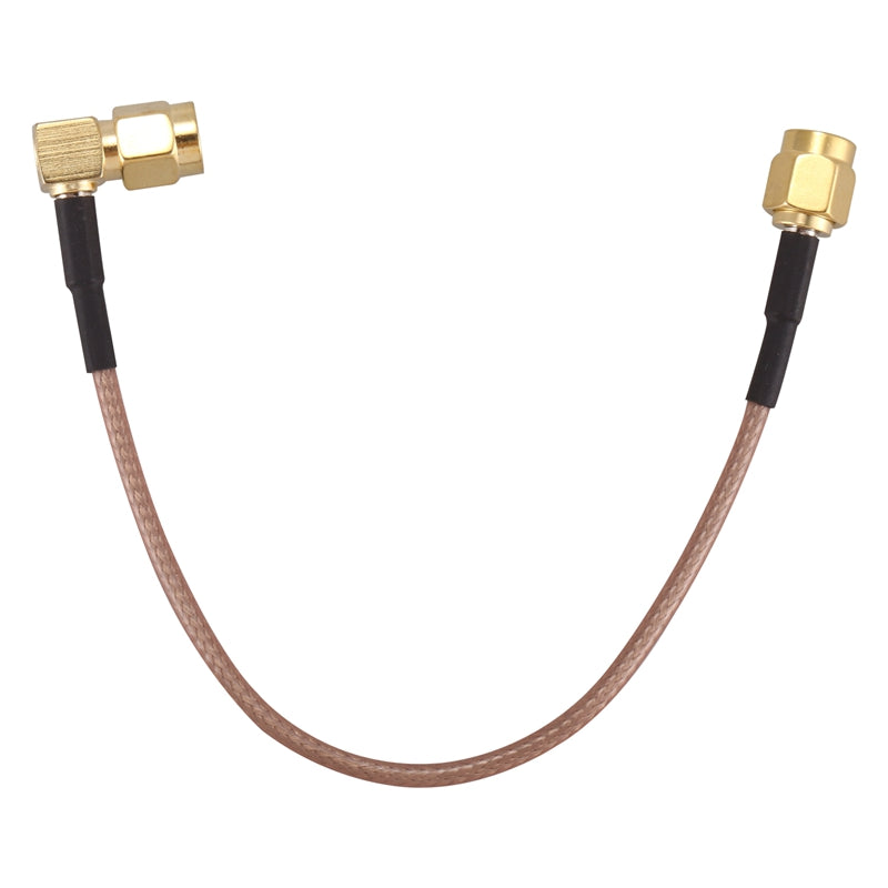 6" SMA Male to SMA Right Angle Male Plug Jumper Pigtail Cable RG316 L5X4
