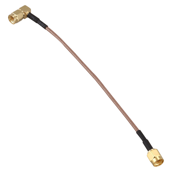6" SMA Male to SMA Right Angle Male Plug Jumper Pigtail Cable RG316 L5X4