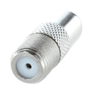 5 Pcs RF Coax F Female to PAL Male Connector TV Antenna Connector