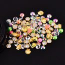 Dancingnail Mixing Pearl Shell Cololful Nail Decoration Beads Rhinestone Manicure Ornaments